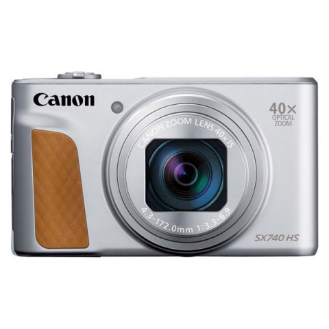 Canon-PowerShot-SX740-HS-Silver-Fronte